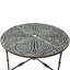 Table basse Ozark 40 po avec incrustation de corne florale et fer