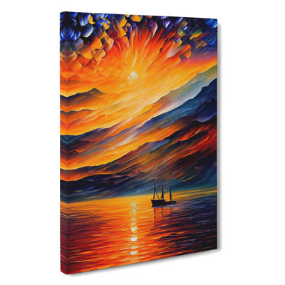 Boats Under the Sunset No.6 - Wall Art