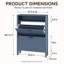 Armoire de rangement mince pour chaussures avec portes et tablettes réglables pour le vestibule-128877243-132724905
