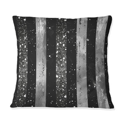 Sparkling Stripes - Glam Throw Pillow