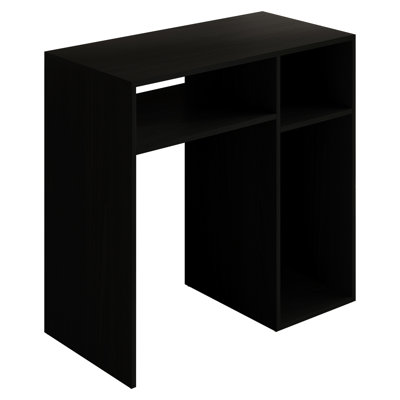 BUREAU D'ÉCRITURE 32 POUCES AVEC TABLETTES EN NOIR