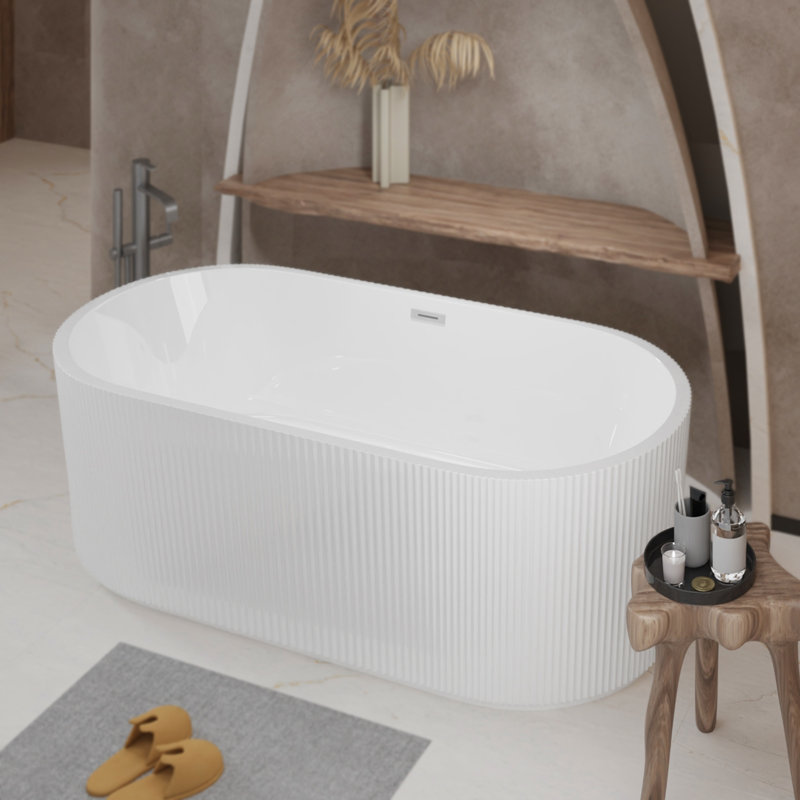 Baignoire autoportante en acrylique 67 po