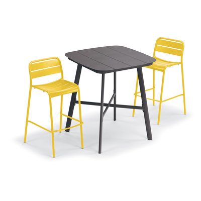 Ensemble de salle à manger à hauteur de bar 36 po pour 2 personnes Eiland Square