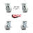 4 Piece Semi Steel Caster Set