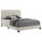 Cream Upholstered Queen Bed