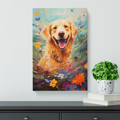 Golden Retriever Impressionism No.2 - Print