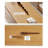 Burlywood Solid Wood Rectangular Coffee Table-109011875