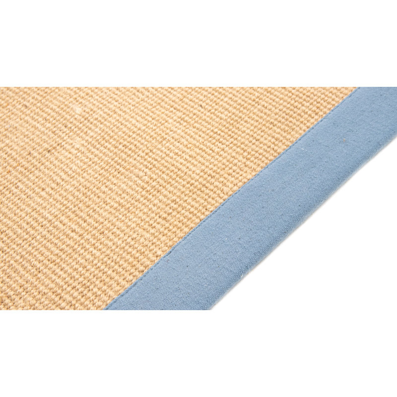 Sisal Hand Woven Blue Rug, Runner 80 x 500cm