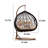 Cotton and Wicker Swing Chair