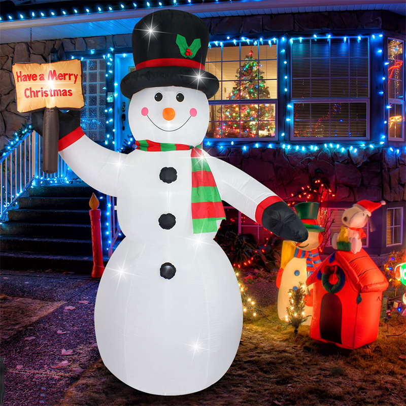 Bonhomme de neige de Noël gonflable