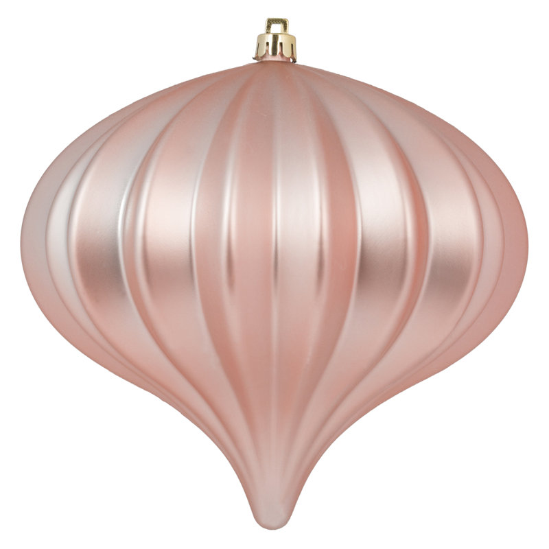 Ornement boule de Noël oignon, Or rose
