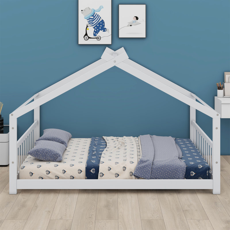 Lit en bois House House, Blanc