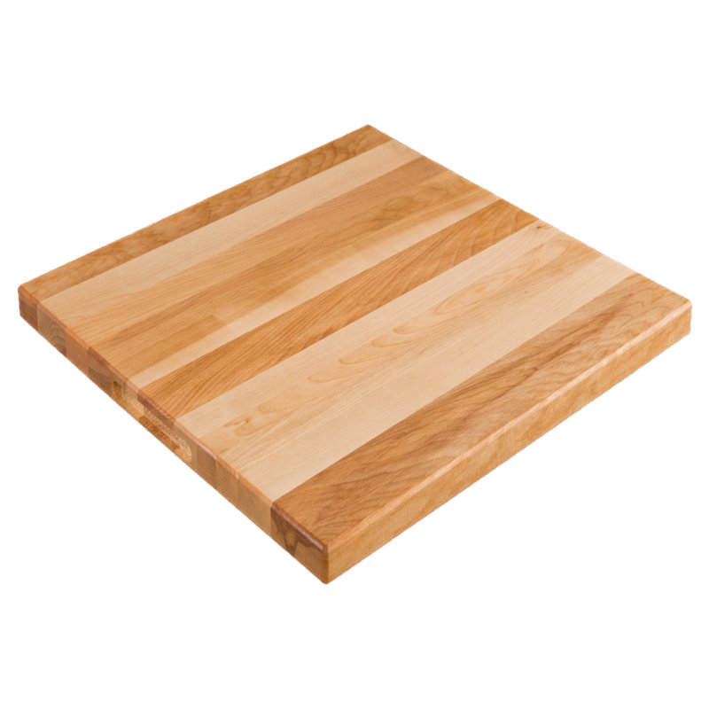 Canadian Maple Butcher Block Cutting Board, Reversible With Recess Handles