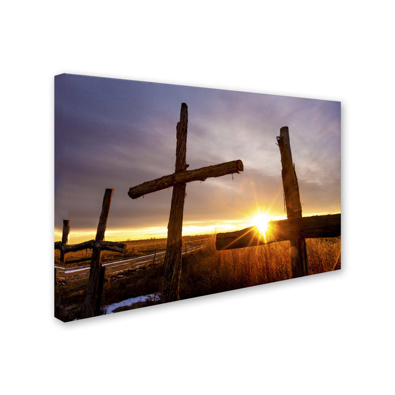 Leeth 'Three' Photographic Print on Wrapped Canvas, 22" H x 32" W x 2" D