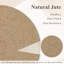 Napperon rond en jute naturelle