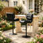 Chaise de cuisine capitonnée à boutons