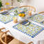 Polyester Blend Abstract Rectangle Placemat