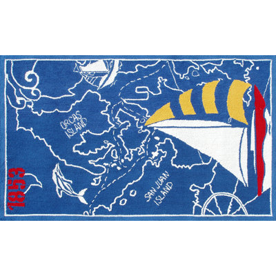 Tapis bleu area
