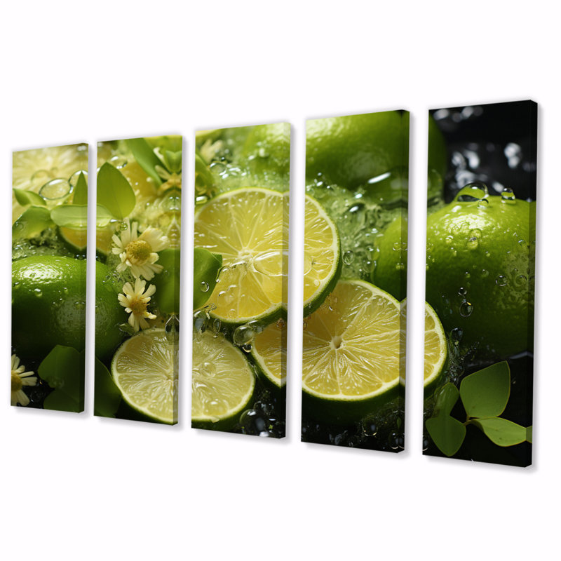 Lime sans soudure sur toile, 5 pièces