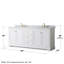 Ensemble de meuble-lavabo double 80 po Avery-97876643-61133045