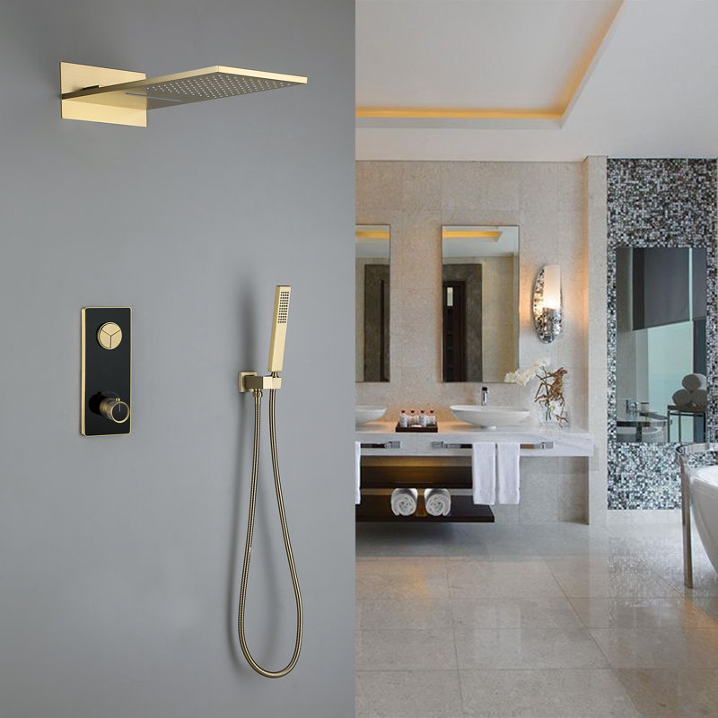 Système de douche complet avec valve brute