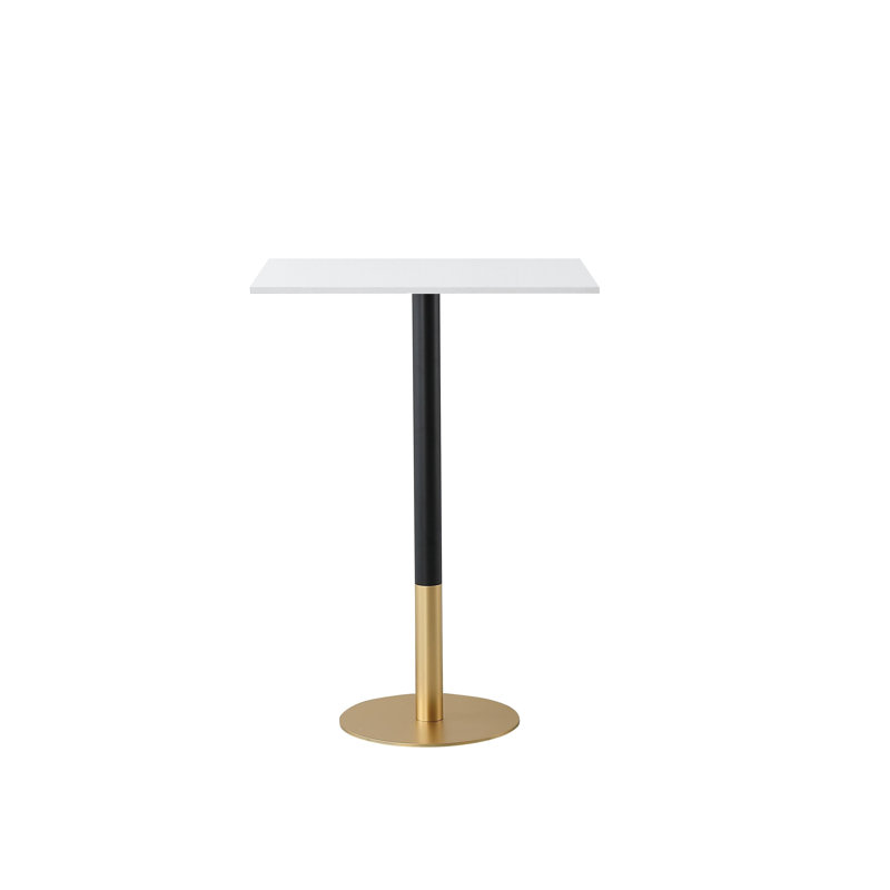 Doris Pub Table, 39.5"H x 28"L x 24"W, White