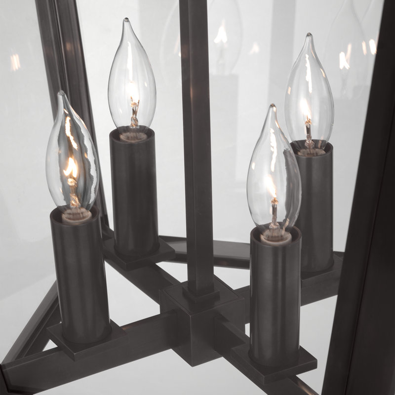 Palais 4 - Light Chandelier, Bronze, 22.25" H x 15" W x 15" D