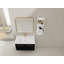 Meuble-lavabo mural 36 po avec lavabo et support de rangement, lavabo en résine à rebords épais, ensemble KD-126528434