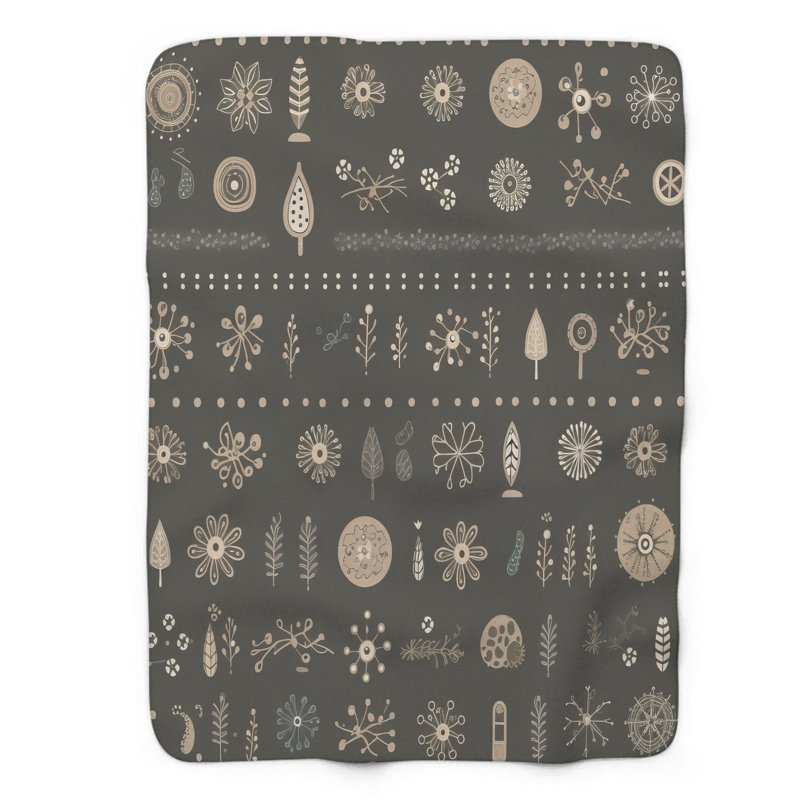 Mini flocons - couverture Sherpa de qualité supérieure 1 pièce, L 60 po x L 80 po