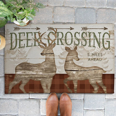 Deer Crossing Non-Slip Doormat