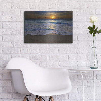 Mur en métal Dovecove «Sunrise On South Beach» par Rick Berk