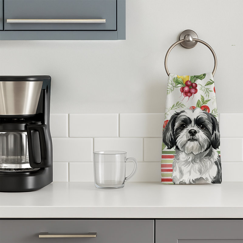 Torchon noir et blanc Shih Tzu, Black/White Shih Tzu