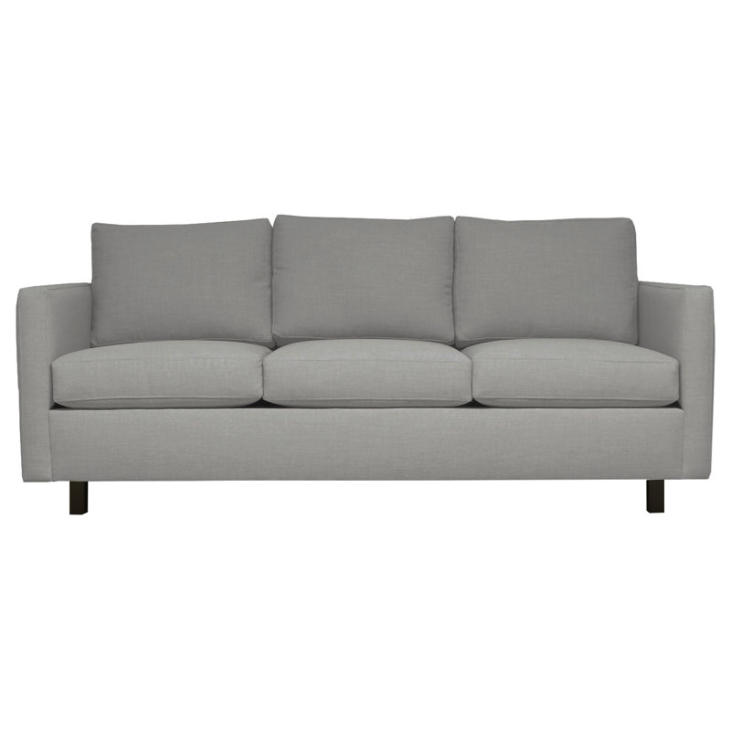 Catalina Upholstered 85'' Sofa, Klein Dolphin, Black, 72 inches
