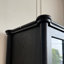 Vitrine ajustable en verre MDF de style Mid-Century moderne pour les salons, les cuisines ou les bureaux