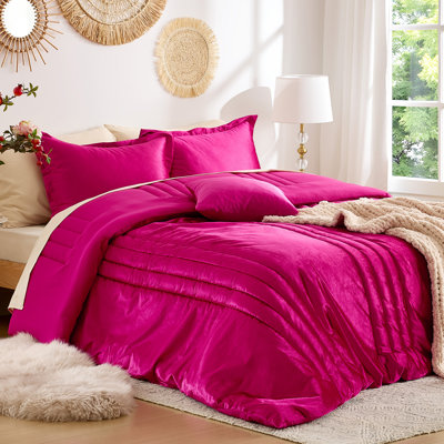 Ensembles d'édredon en velours de luxe 3 pièces. Ensemble d'édredon léger en velours doux et moelleux