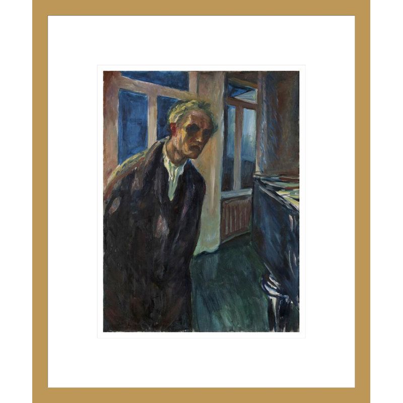 «The Night Wanderer» par Edvard Munch - impression giclée sur cadre, H 16,4 po x l 13,75 po
