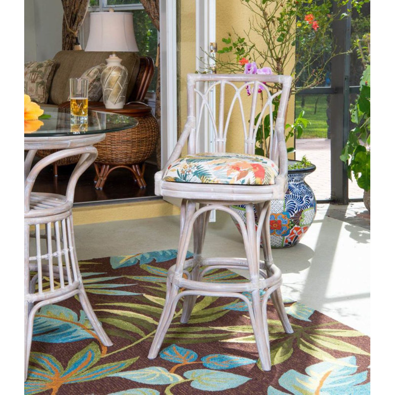 Tabouret tournant 30 "Chanavia, Terre de Sienne, Embree Parkside Noir