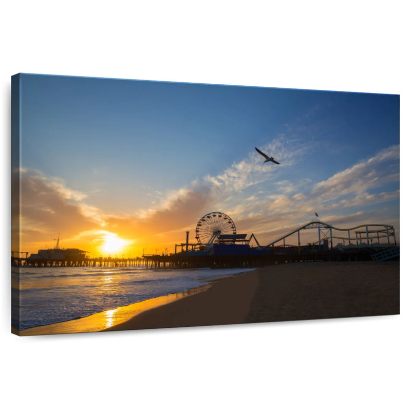 Gillard Santa Monica Beach Scene, 32" H x 48" W