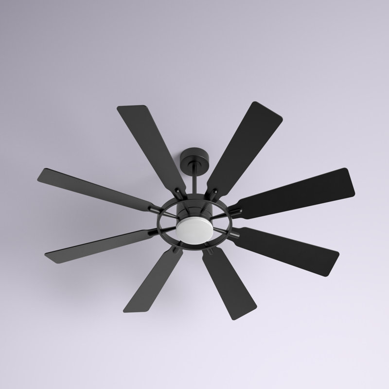 Antoinesha 8 lumières DEL standard avec télécommande et ensemble d'éclairage inclus, Noir, 60", Noir