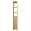 Open Plan Solid Wood Etagere Bookcase-2099285252