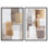 «Interlocking Avions», reproduction d'art sur toile, ensemble d'art abstrait Boho par Art Remedy, cadre noir, 30 x 45