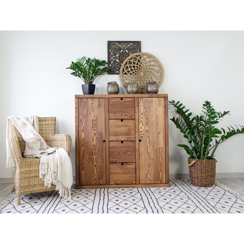 Artin Solid Wood 4 - Drawer Standard Accent Chest