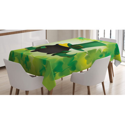 Floral St. Patrick's Day Tablecloth
