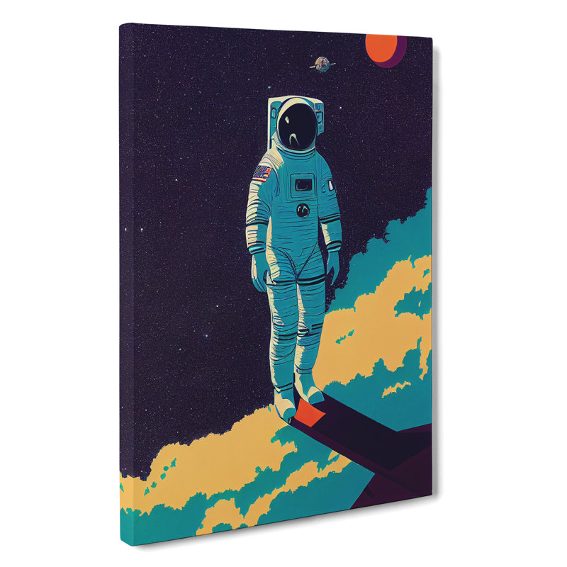 Astronaut In Space No.2, 60cm H x 40cm W x 3cm D
