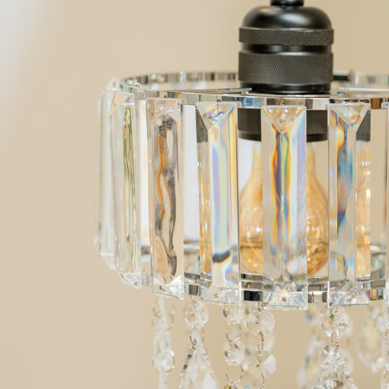 23cm H Plastic / Acrylic Empire Lamp Shade ( Clip On )