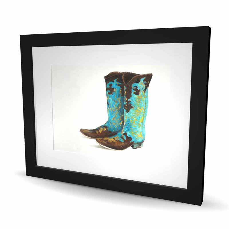 Bottes de cowboy bleues - Western Man