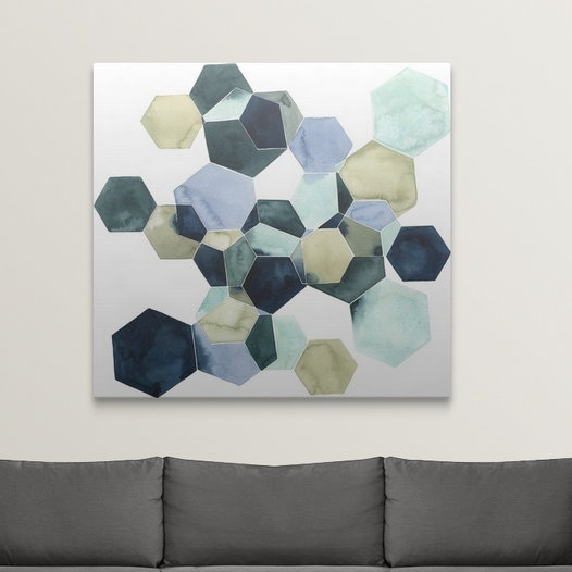 «Brodie-Gael Crystallize I» Grace Popp, impression, H 23 po x l 24 po x P 1,5 po, Toile