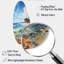 Mantorville Beach Photo Coastal Impressions VII - art mural asymétrique en métal incurvé-110469450