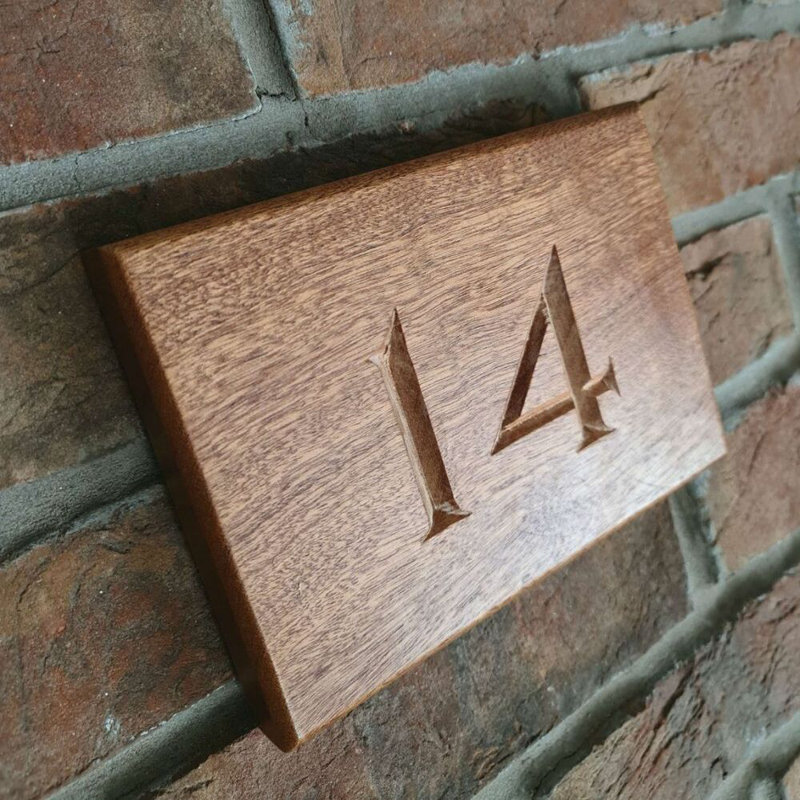 Lareshia Rectangle Wall Plaque, Sapele