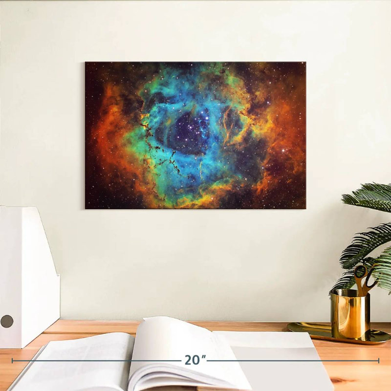 Oberle Cosmic Rosette Nebula, 8" H x 12" W
